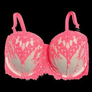Victoria’s Secret Dream Angels Multi-way lightly padded Coral lace bra 32DDD